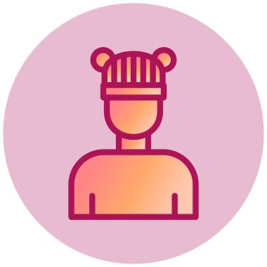 avatar. Web simgesi basit illüstrasyon