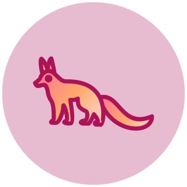 Kanguru. Web simgesi basit illüstrasyon