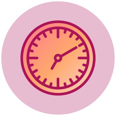 Saat. Web simgesi basit illüstrasyon