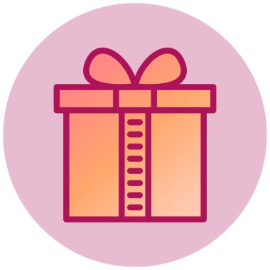 Hediye. Web simgesi basit illüstrasyon