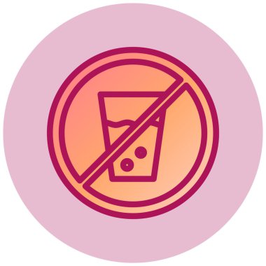 içecek simgesi yok, vektör illüstrasyonu