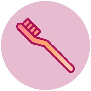 Diş fırçası. Web simgesi basit tasarım