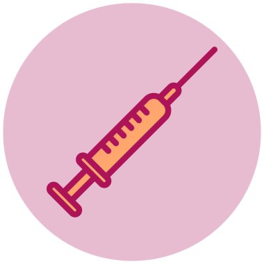 Şırınga. Web simgesi basit illüstrasyon