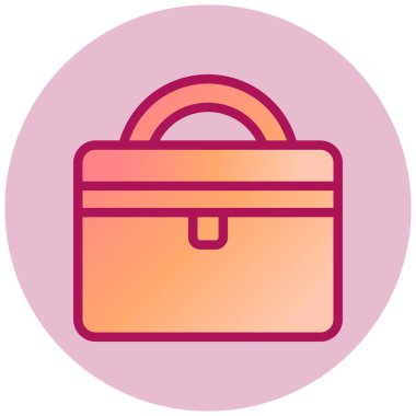 Çanta. Web simgesi basit illüstrasyon