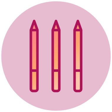 Göz kalemi. Web simgesi basit illüstrasyon