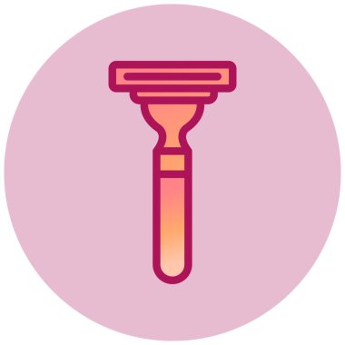 Ustura. Web simgesi basit tasarım