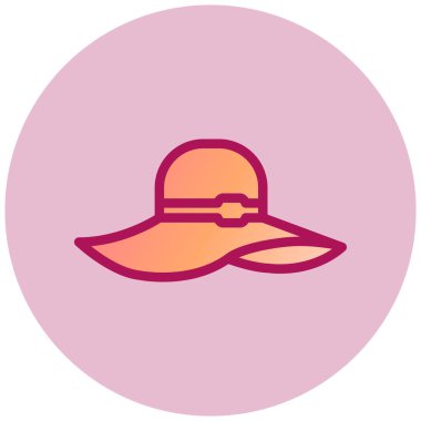 Şapka. Web simgesi basit illüstrasyon