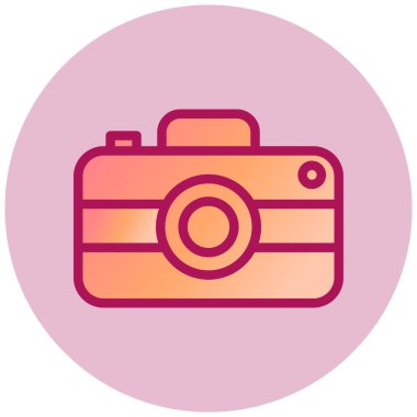 Kamera. Web simgesi basit illüstrasyon