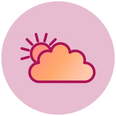 Bulut. Web simgesi basit tasarım