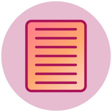 Dosya. Web simgesi basit illüstrasyon