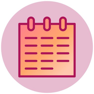 Liste. Web simgesi basit illüstrasyon