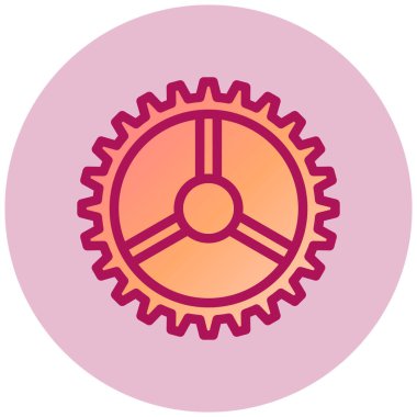 Teçhizat Web simgesi basit illüstrasyon