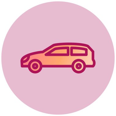 - Araba. Web simgesi basit illüstrasyon