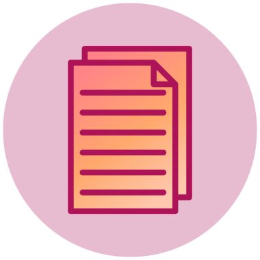 Dosya. Web simgesi basit illüstrasyon