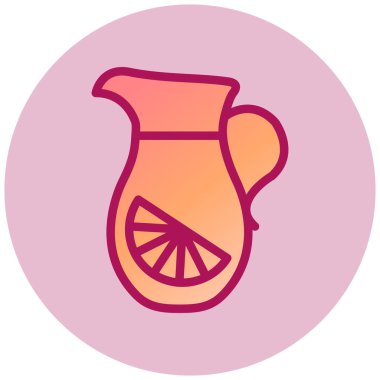 Sürahi. Web simgesi basit tasarım