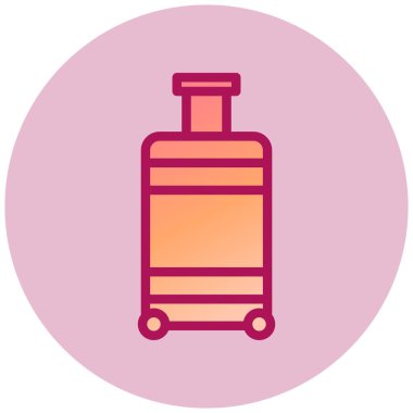 bagaj. Web simgesi basit illüstrasyon