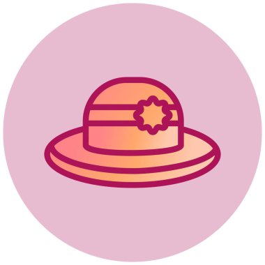 Şapka. Web simgesi basit illüstrasyon