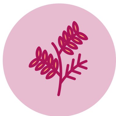 Tek çiçek simgesinin vektör illüstrasyonu