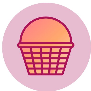 Sepet Simgesi vektör illüstrasyonu