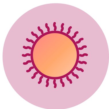 Güneş Simgesi Vektör illüstrasyonu