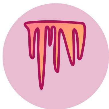 Tatlı bir çizgi film çöreğinin vektör çizimi