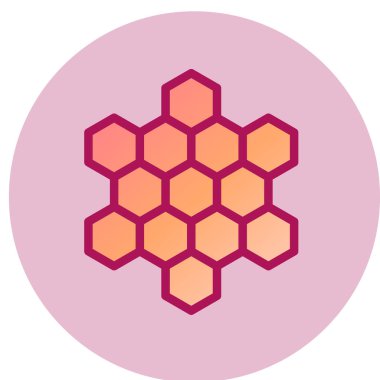 Bal peteği ikonu. düz dizayn biçimi 10