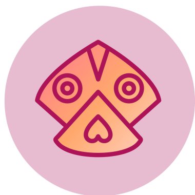 Dairesel bir simgenin vektör illüstrasyonu