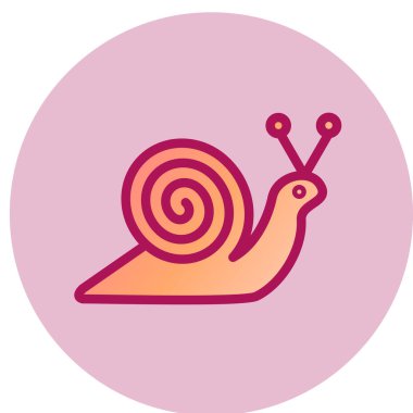 Salyangoz simgesi vektör illüstrasyonu