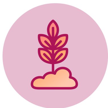 Ağaç simgesinin vektör illüstrasyonu