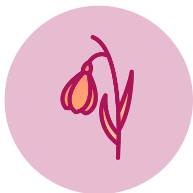 Tek izole edilmiş simge ögesinin vektör illüstrasyonu