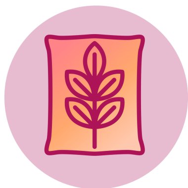 Modern b 'nin vektör illüstrasyonu buğday simgesinden yoksun