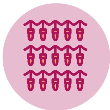 Basit bir simge kümesinin vektör illüstrasyonu