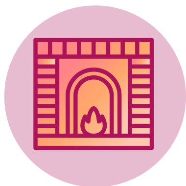 Web ve mobil uygulama tasarımınız için beyaz arkaplanda izole edilmiş sinema simgesi vektörü, yangın logosu kavramı