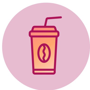 Kahve fincanı ikonu. vektör illüstrasyonu