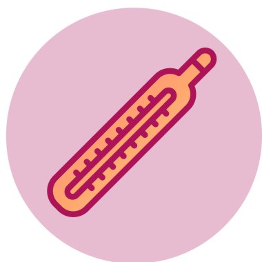 Termometre simgesi. Vektör illüstrasyonu