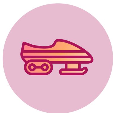 Kaykay simgesi vektör illüstrasyonu