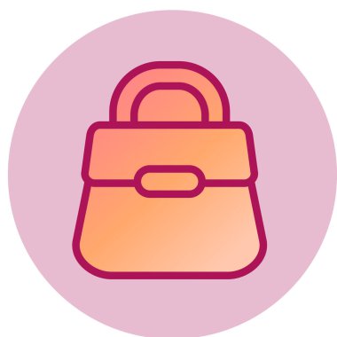 el çantası simgesi vektör illüstrasyonu