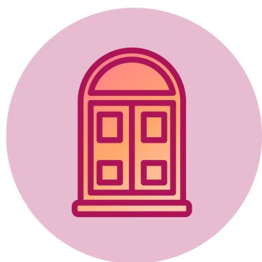 Modern yapı simgesinin vektör illüstrasyonu