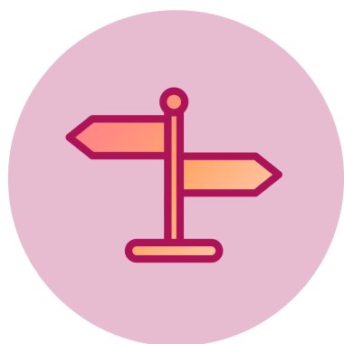 Yön ok simgesi. vektör illüstrasyonu