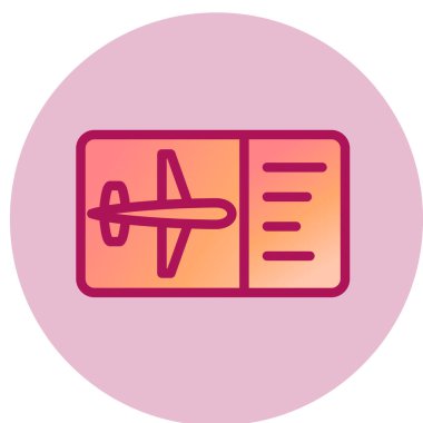 uçak ikonu vektör illüstrasyonu