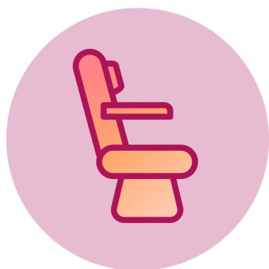 Moda tarzı izole edilmiş arka planda sandalye simgesi