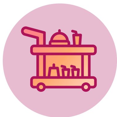 Modern havaalanı simgesinin vektör illüstrasyonu