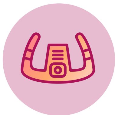 Modern b 'nin vektör çizimi miğfer simgesinden yoksun