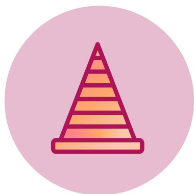 Yol simgesi, vektör illüstrasyonu