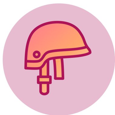 Kask simgesi vektör illüstrasyonu