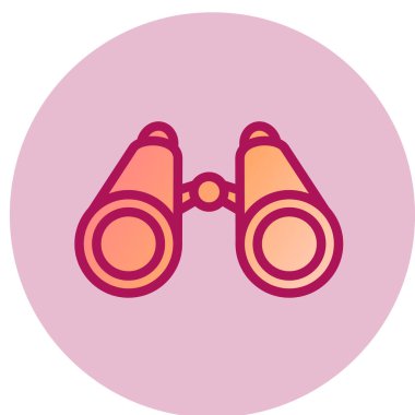 dürbün simgesi vektör illüstrasyonu