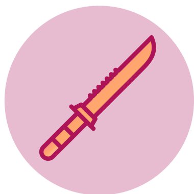 Bıçak ikonu. vektör illüstrasyonu