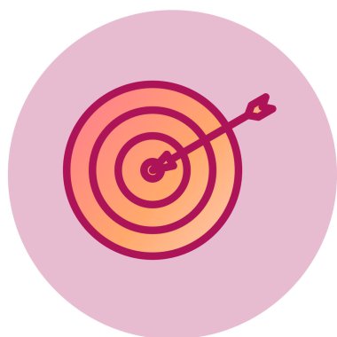 hedef simge vektör illüstrasyonu