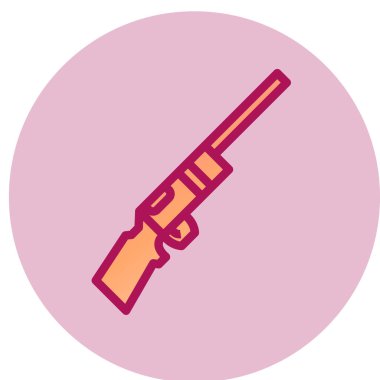 Modern b 'nin vektör illüstrasyonu silah ikonundan yoksun