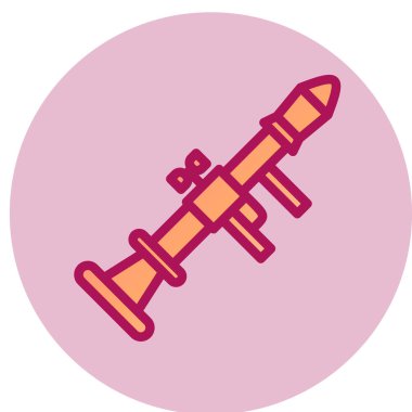 roket ikonu vektör illüstrasyonu